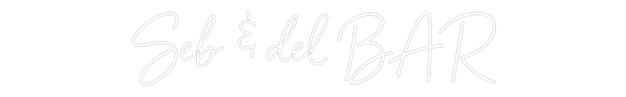 Custom Neon: Seb & del BAR