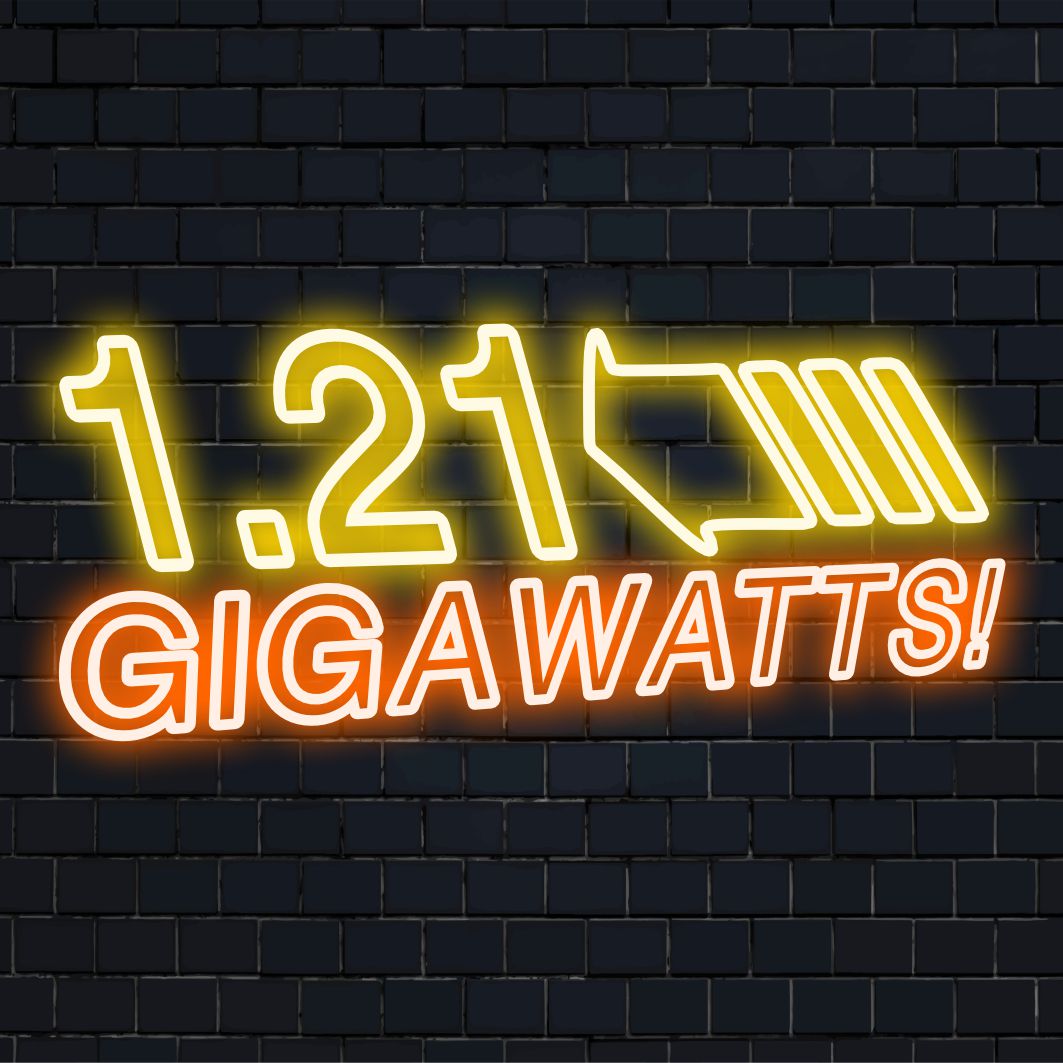 Levendig 1,21 Gigawatt! LED-neonbord op maat, een unieke combinatie van neonkunst aan de muur en gepersonaliseerde neondecoratie.