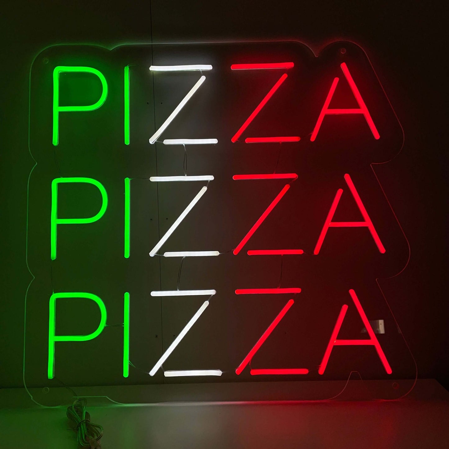 Pizza Pizza Pizza Neon bord