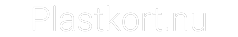 Custom Neon: Plastkort.nu