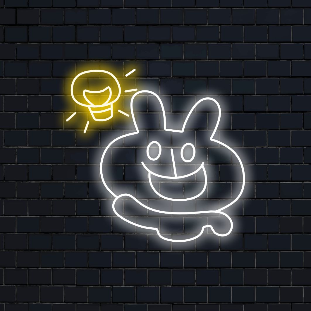 "Bright Idea Neon Sign" is een creatieve en verlichtende toevoeging aan je interieur. Een neonlamp die de vonk van een helder idee symboliseert.