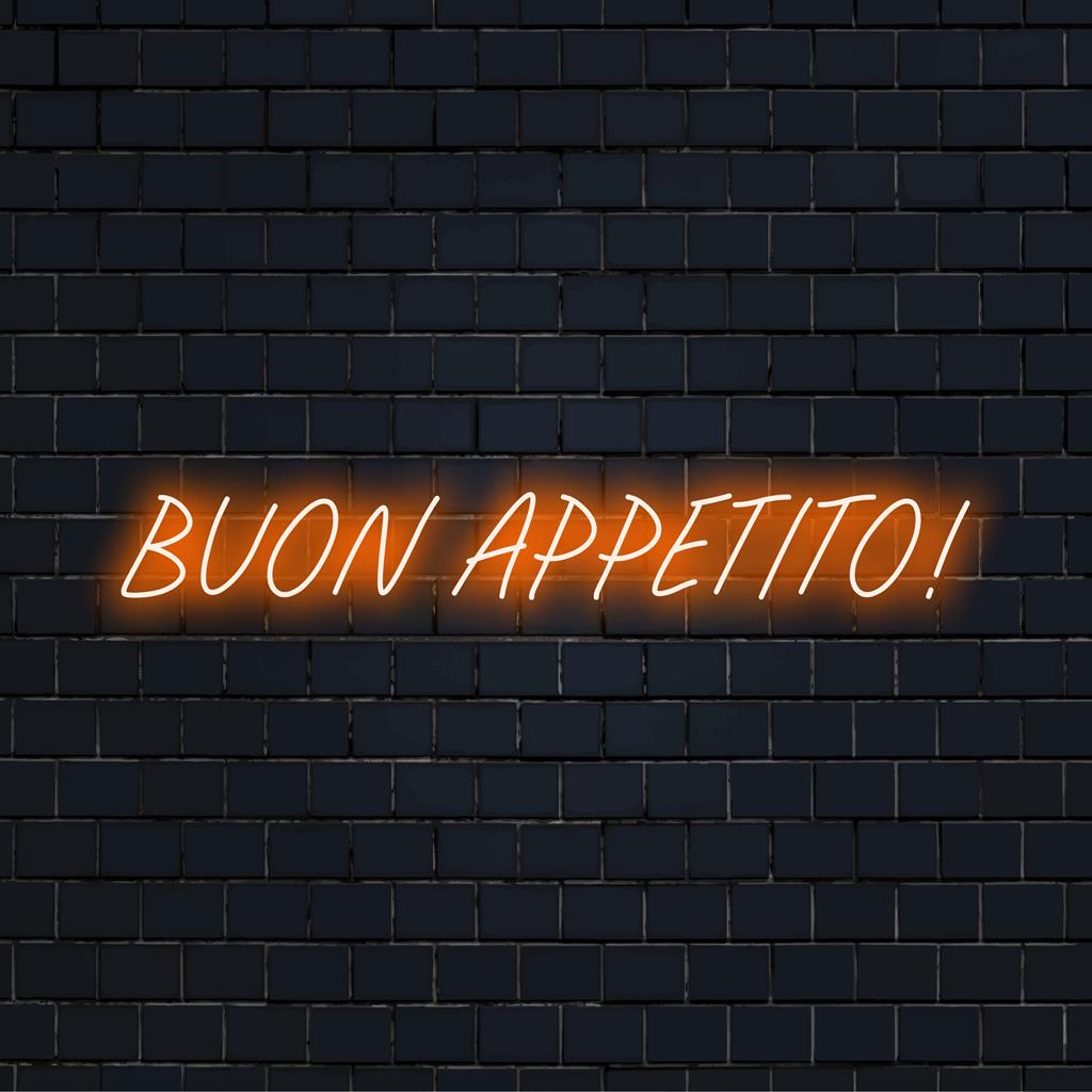 Eet smakelijk! Speciaal LED-neonreclamebord; veelzijdige neondecoratie, perfect voor het verlichten van keukens of eetkamers.