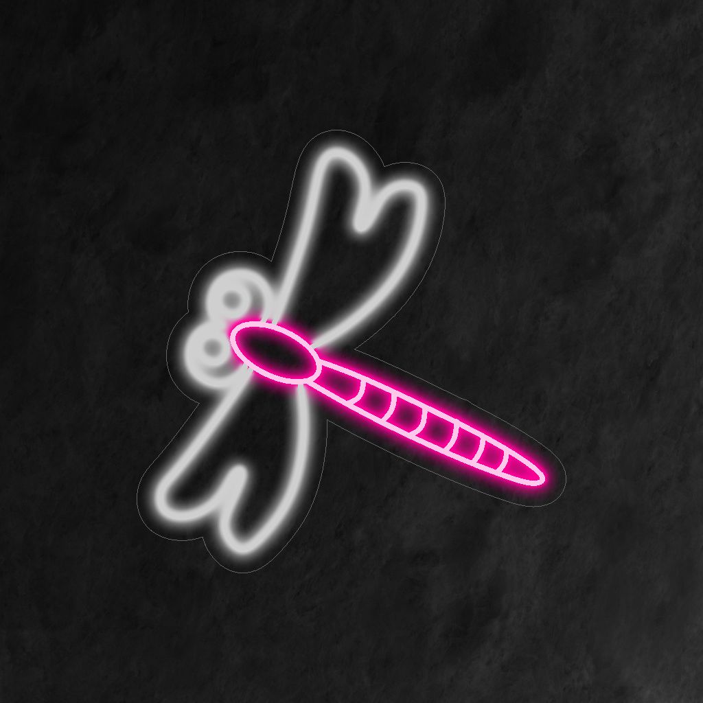 "Butterfly Neon Sign" - Een speels neonlicht met het delicate en sierlijke silhouet van een vlinder. Het creëert een sfeer van schoonheid en viert de wonderen van de natuur in uw leefruimte.