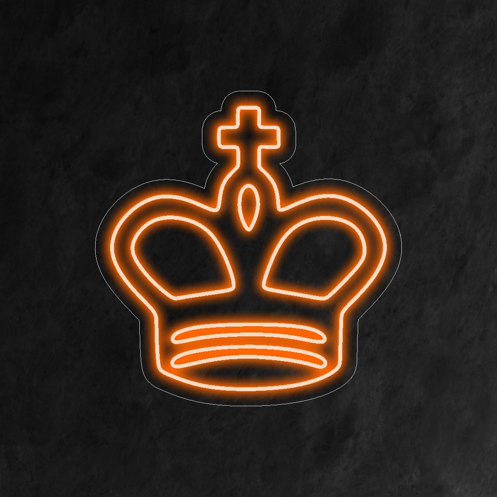 "Chess King Neon Sign" ��� Een koninklijk en majestueus neonlicht met het iconische schaakkoningontwerp, dat uw ruimte doordrenkt met koninklijke elegantie en strategische charme.