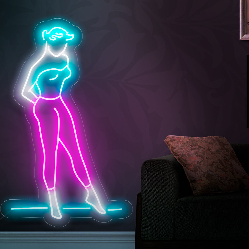 "Elegant Woman Neon Sign" straalt verfijning uit en is perfect voor chique boetieks en ruimtes die de tijdloze schoonheid van een elegante vrouw vieren. Het voegt verfijning en glamour toe aan de ambiance.