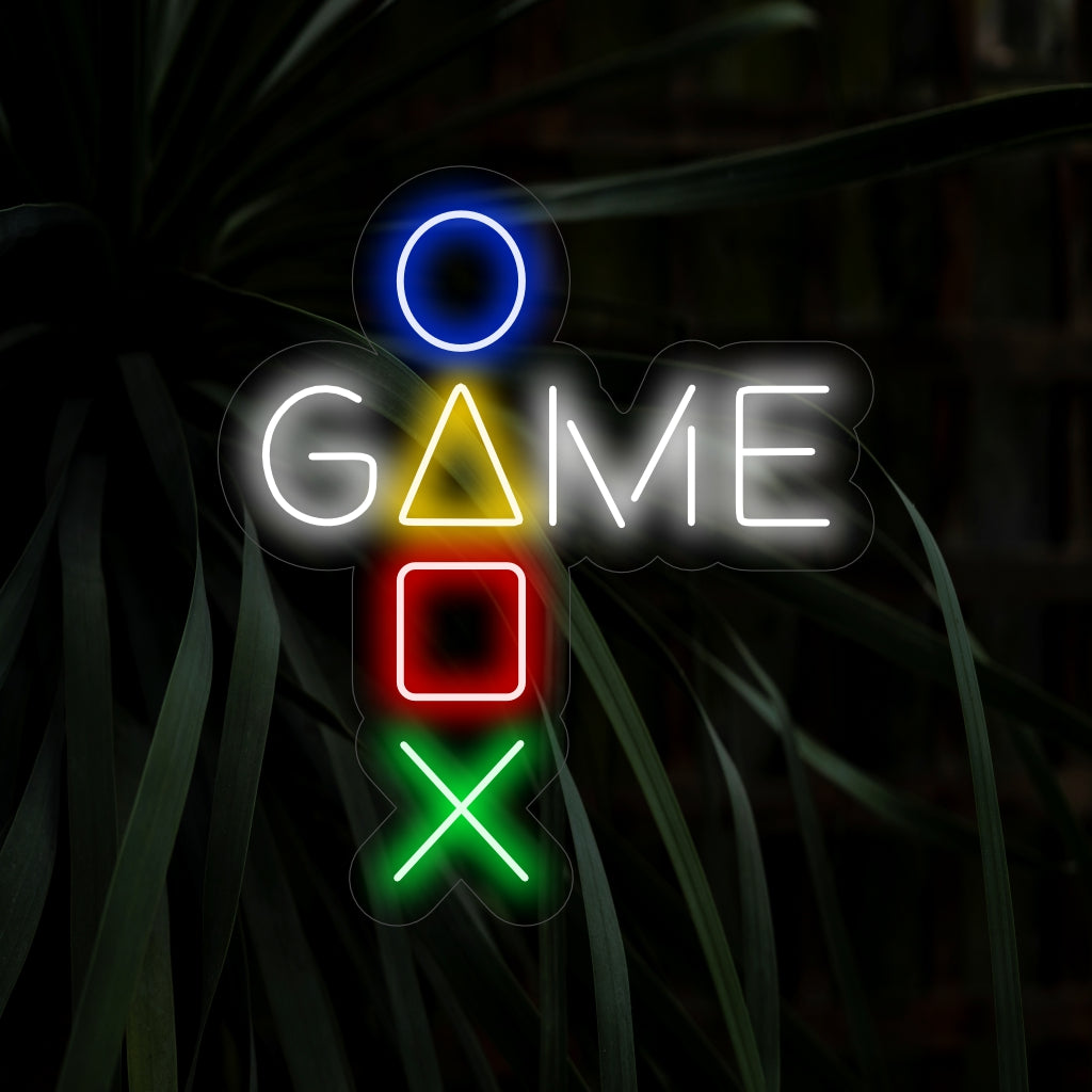 "Game Neon Sign" - Straalt de essentie van spel uit, perfect voor spelkamers en entertainmentruimtes, en legt de spanning van het gamen vast.