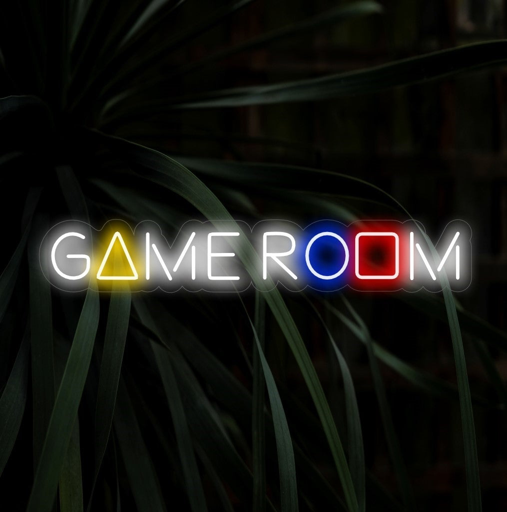 "Game Room Neon Sign" - Verlicht het plezier, een essentieel onderdeel voor game rooms en entertainmentruimtes, en creëert een levendige sfeer voor gameliefhebbers.