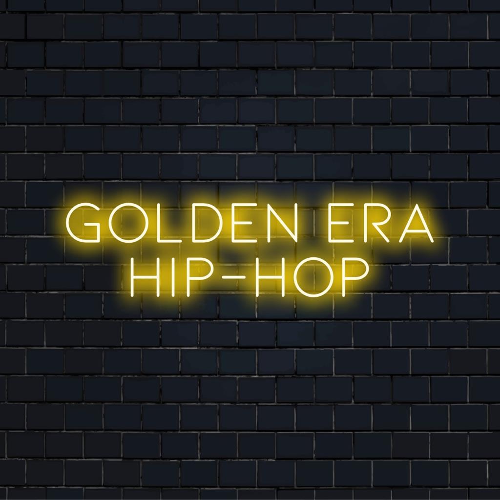 Op maat gemaakt LED-neonbord met hiphopthema uit het Gouden Tijdperk met een retro hiphopsfeer, perfect voor unieke decors en kunstliefhebbers.