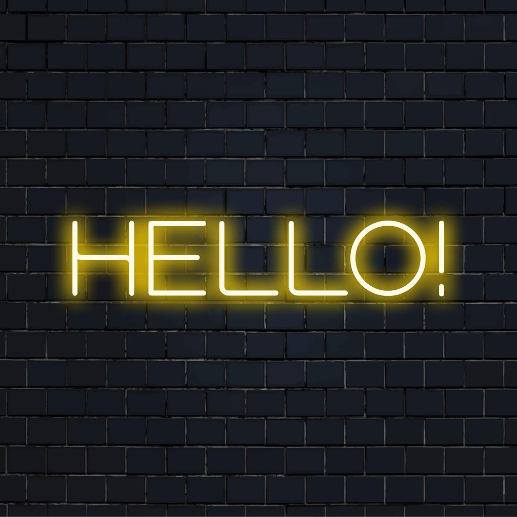 Levendig Hello! LED-bord, combineert stijl met functionaliteit. Perfect voor thuis of op kantoor. Een genot voor uw ogen met gepersonaliseerde neonverlichting.