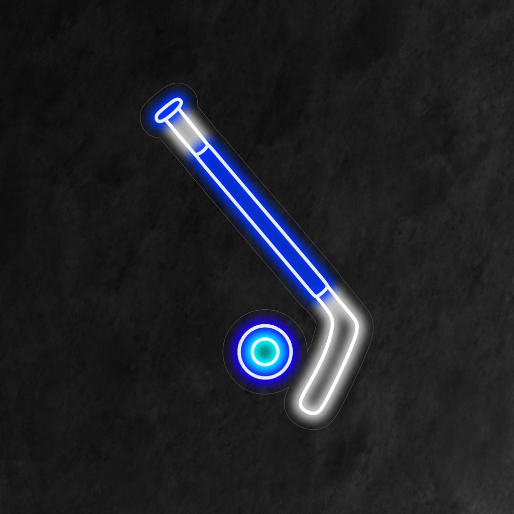 "Hockey Neon Sign" - Een energieke aanvulling voor sportbars en locaties met een hockeythema. Het legt de geest van de sport vast met dynamische neonlichten voor fanatieke hockeyfans.