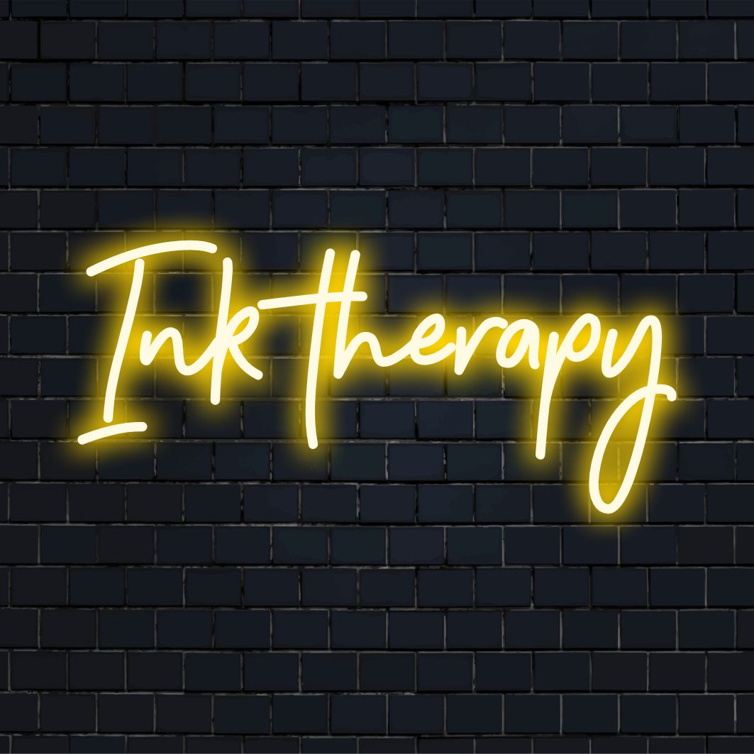 Levendig neonlicht van Ink Therapy, perfect voor elke ruimte. Speciaal ontworpen led-neonlicht dat creativiteit en uniek kunstenaarschap uitstraalt.