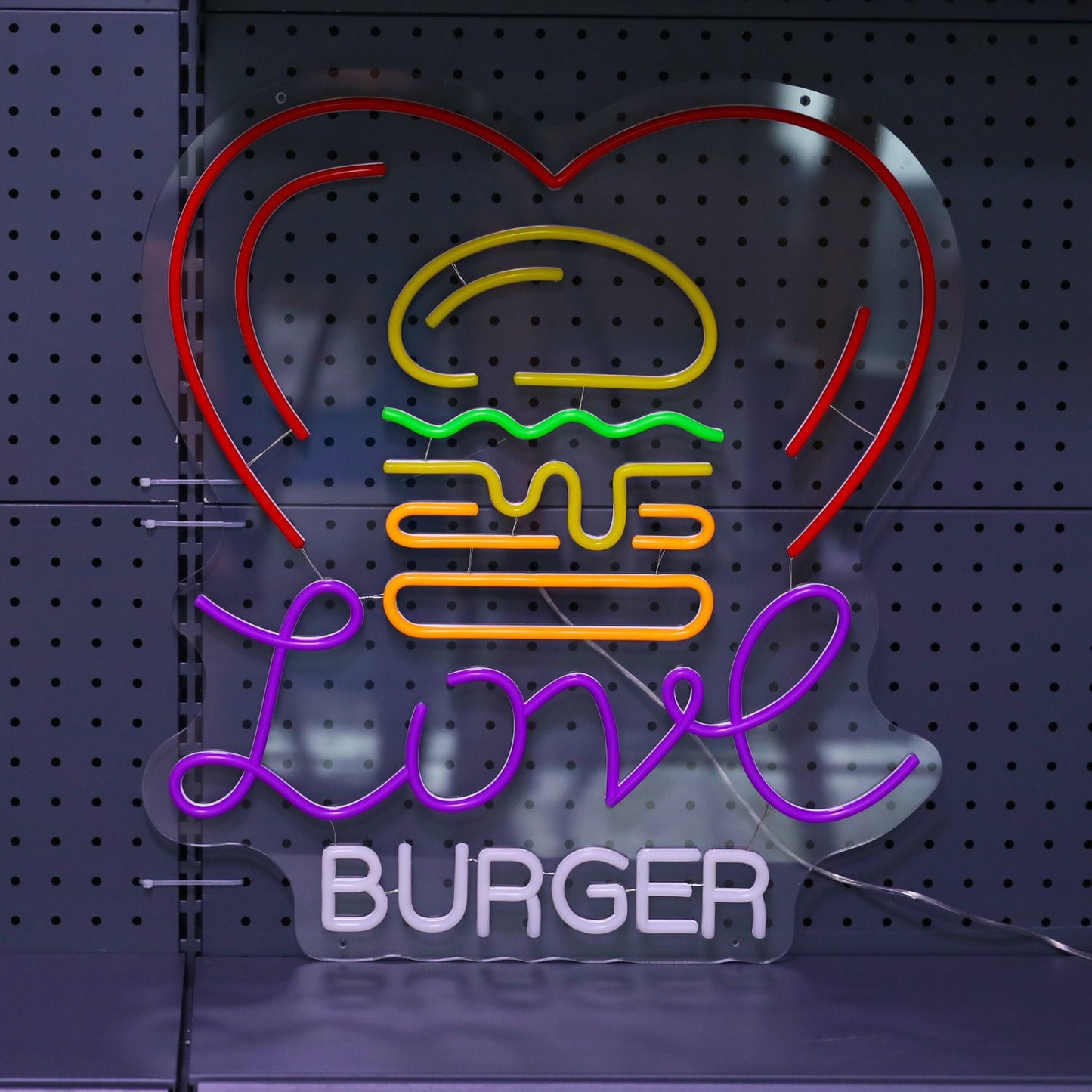 Love Burger Neonreclame