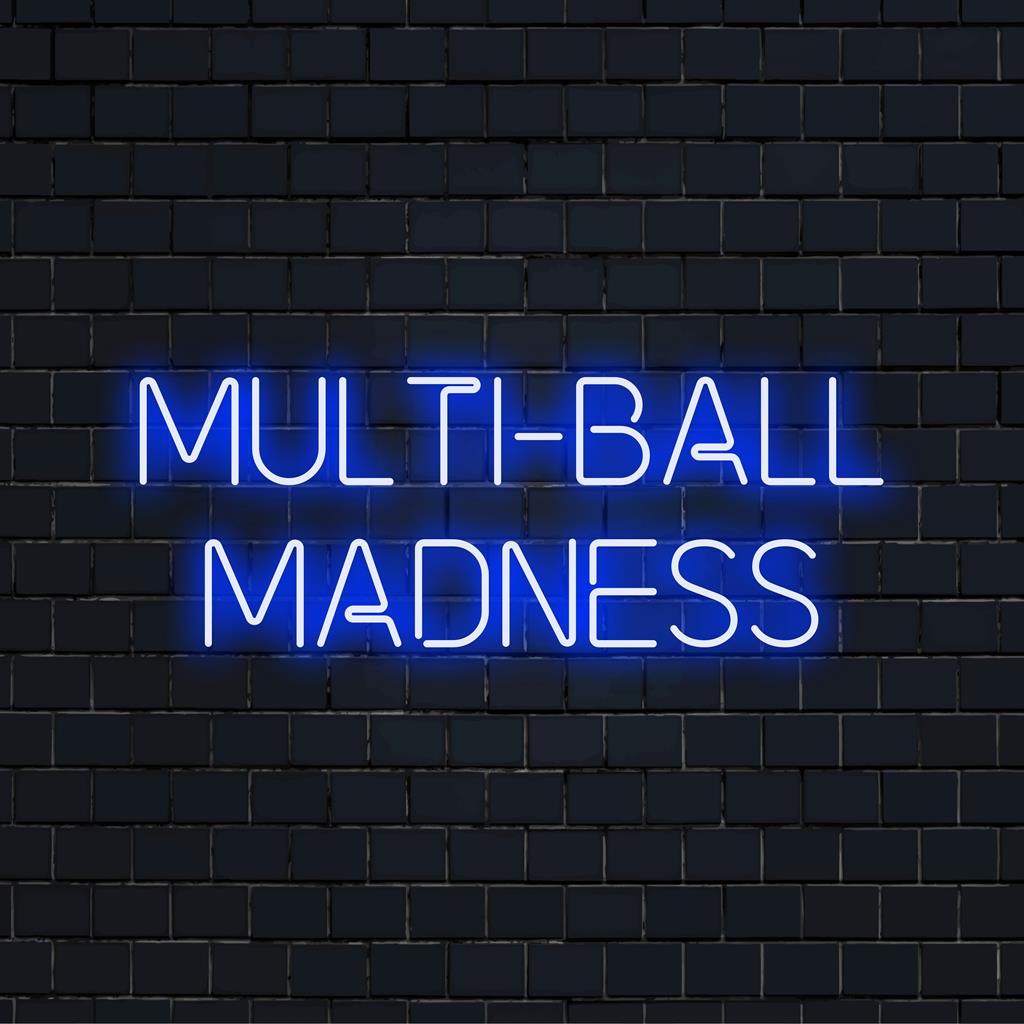 Op maat gemaakt LED-neonbord met een levendig ontwerp met meerdere ballen, ideaal voor moderne wandkunst en unieke decoratieruimtes.
