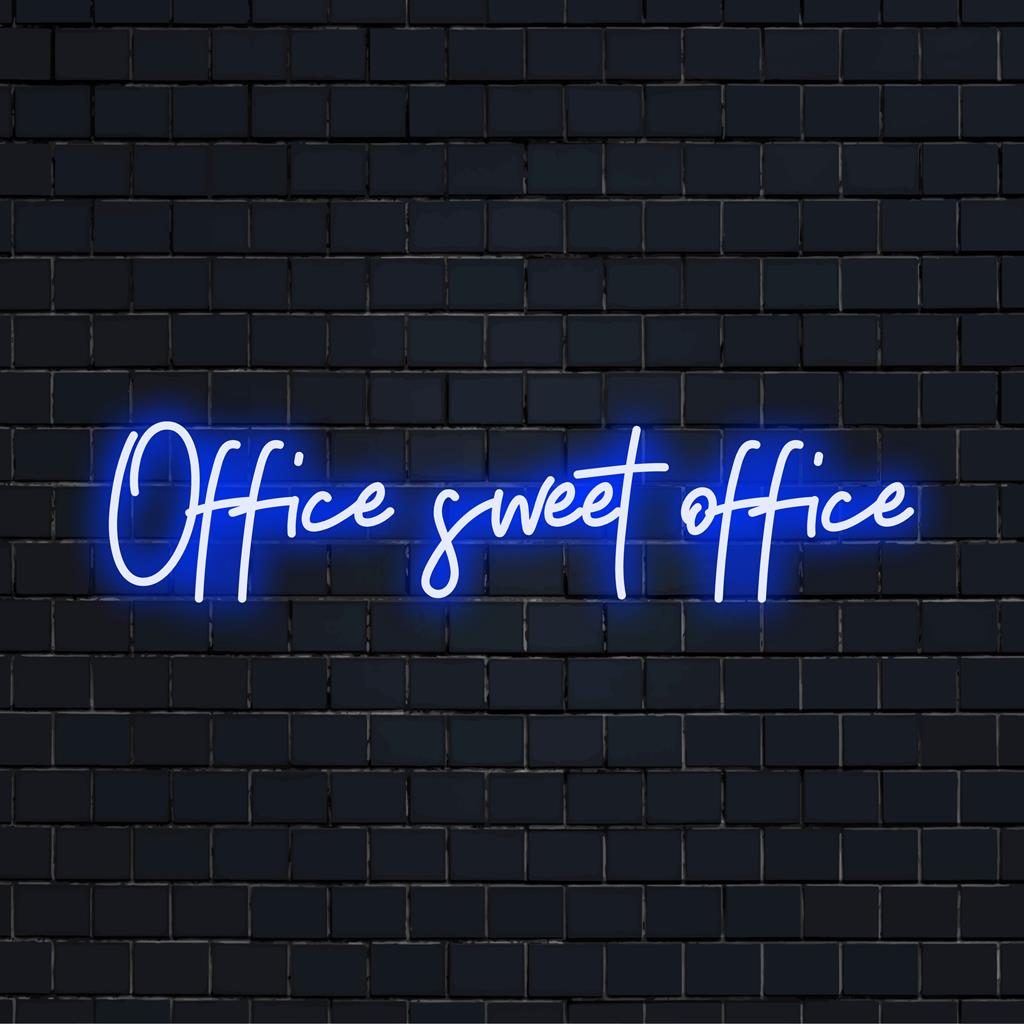 Op maat gemaakt Office Sweet Office LED-neonbord verlicht elke ruimte met levendige neoncitaten en een chique decoratieve uitstraling.