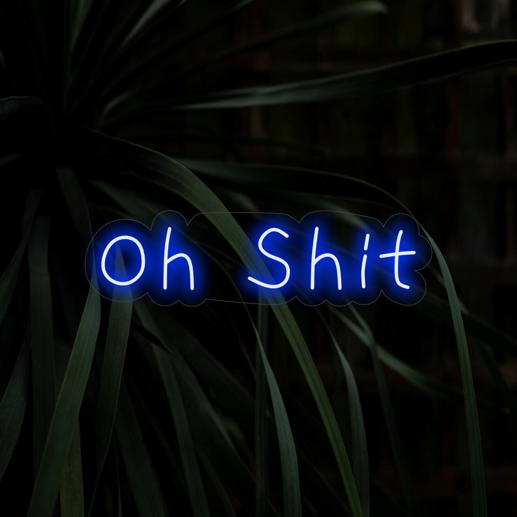 "Oh Shit Neon Sign" is een humoristische en oneerbiedige toevoeging, perfect voor ruimtes met een luchtige en speelse sfeer. Verlicht met een vleugje brutale pret!