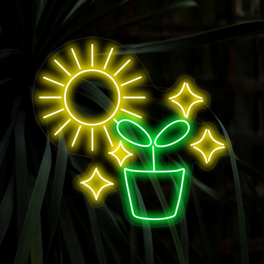 "Photosynthesis Plant Neon Sign" is een levendige en door de natuur geïnspireerde toevoeging, perfect voor ruimtes die de schoonheid en het levengevende proces van fotosynthese vieren. Verlicht met botanische charme!