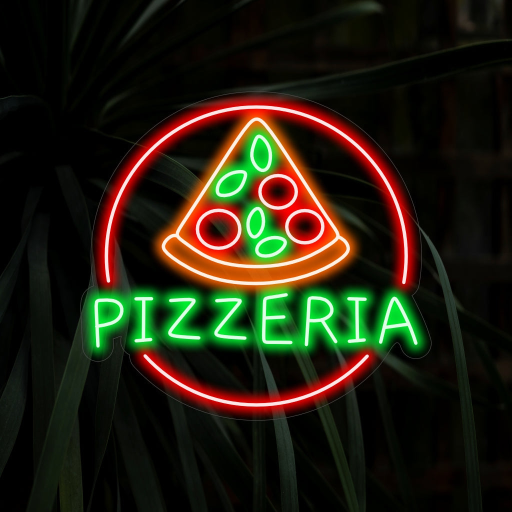 "Pizzeria Neon Sign" is een uitnodigende toevoeging voor pizzaliefhebbers. Verlicht met de warmte van Italiaanse gastvrijheid!