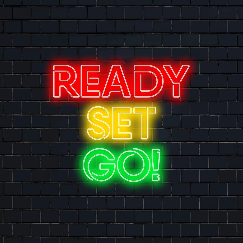 Op maat gemaakte LED-neonreclame met levendige kleuren. Perfect als gepersonaliseerde decoratie voor elke ruimte of elk evenement.