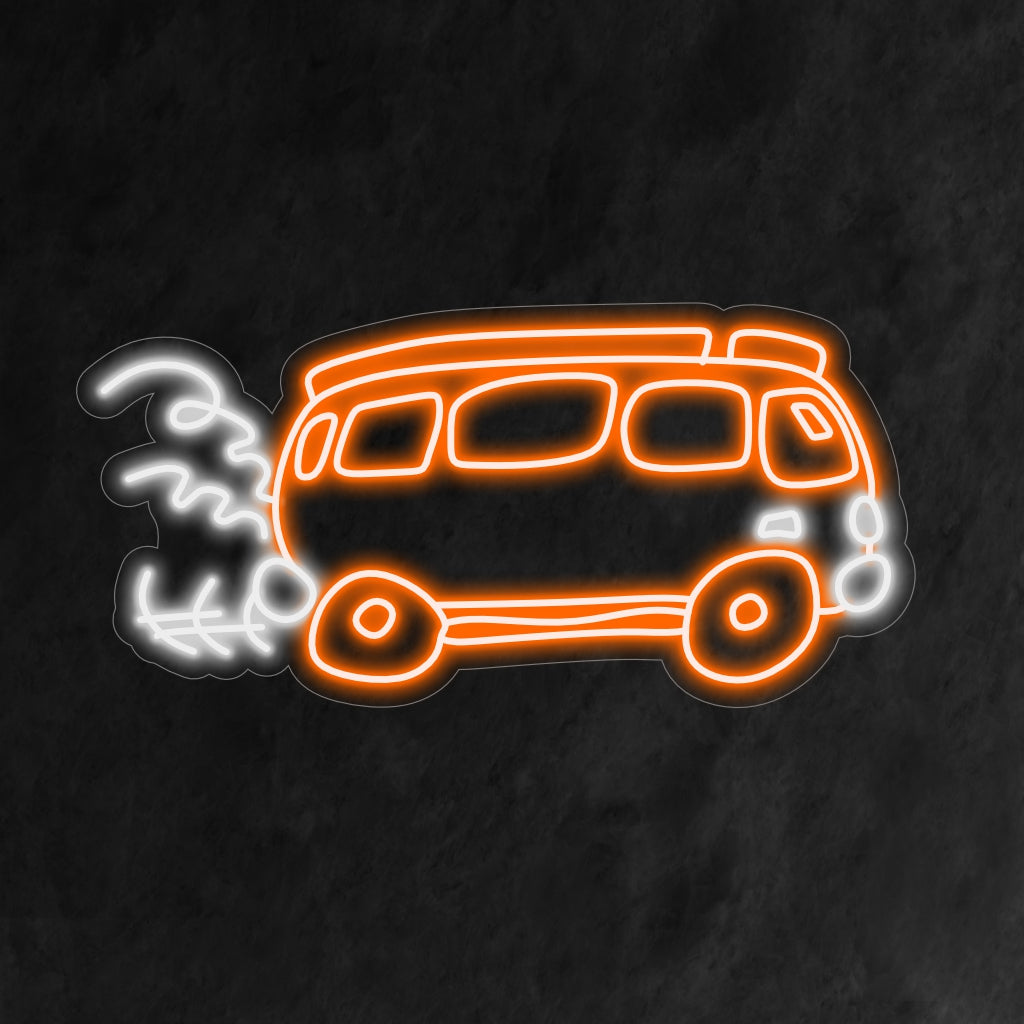 "Retro Bus Neon Sign" straalt nostalgie uit met zijn vintage design en voegt een charmante en unieke toets toe aan uw interieur.