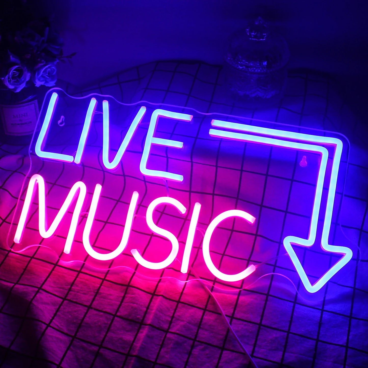 Live muziek 5V USB LED neonbord - budgetvriendelijk