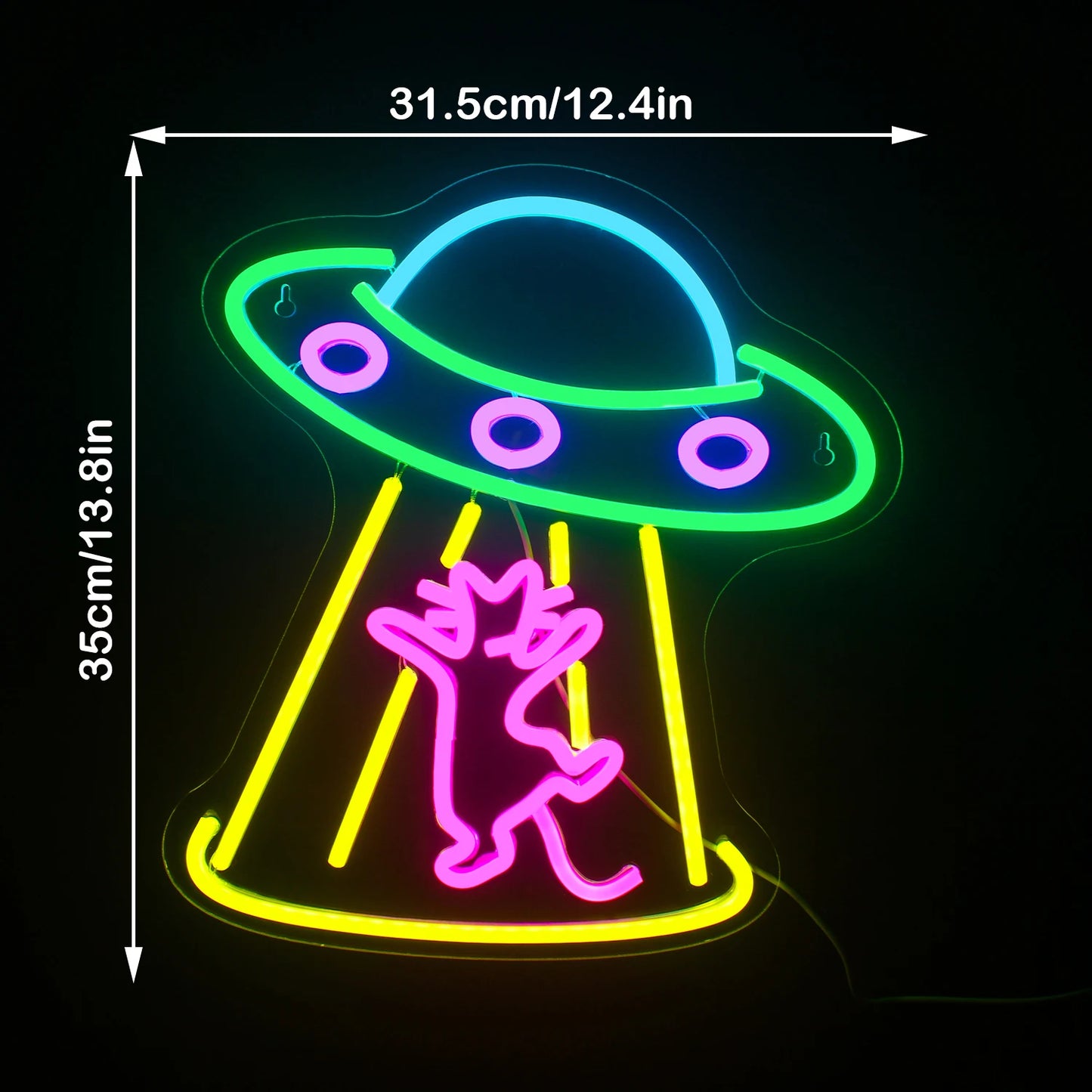 Ruimteschip 5V USB LED Neon Sign - Budgetvriendelijk