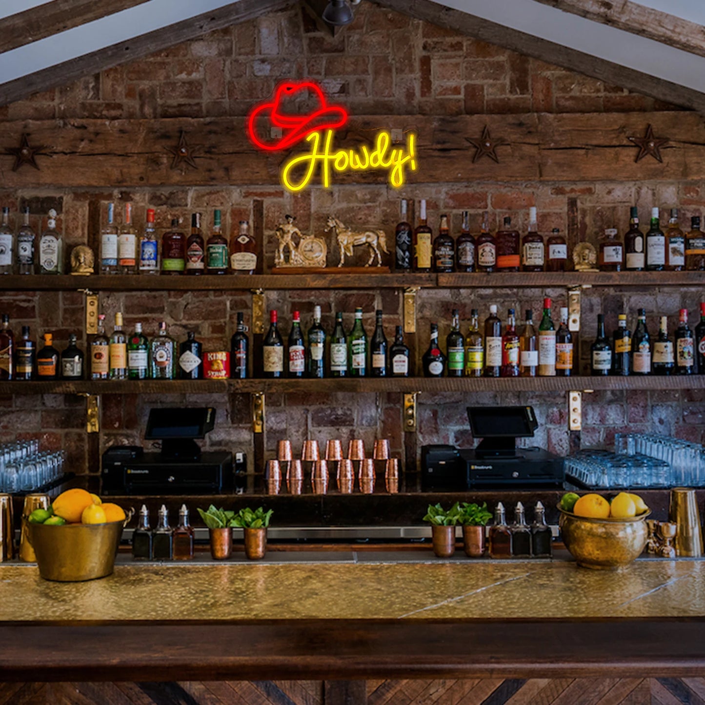 Howdy Cowboy Hat 5V USB LED Neon Sign - Budgetvriendelijk