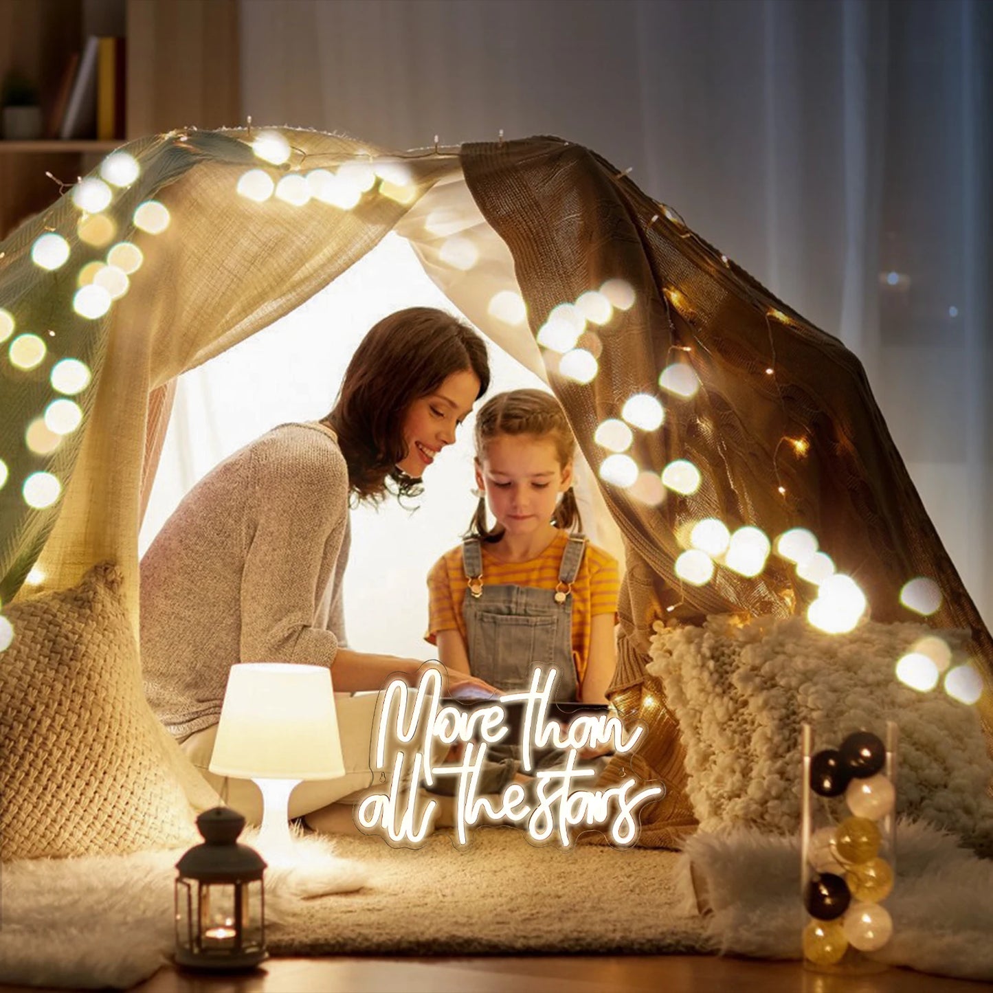 Meer dan alle sterren 5V USB LED neonreclame - budgetvriendelijk
