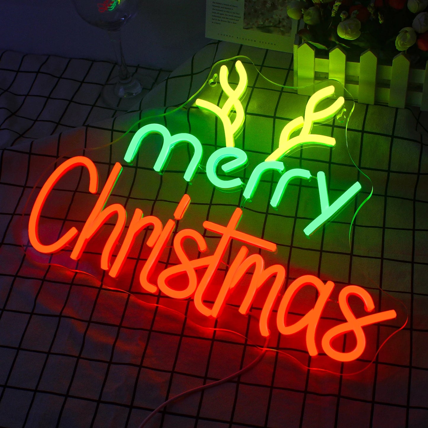 Vrolijk Kerstmis 5V USB LED Neon Sign - Budgetvriendelijk