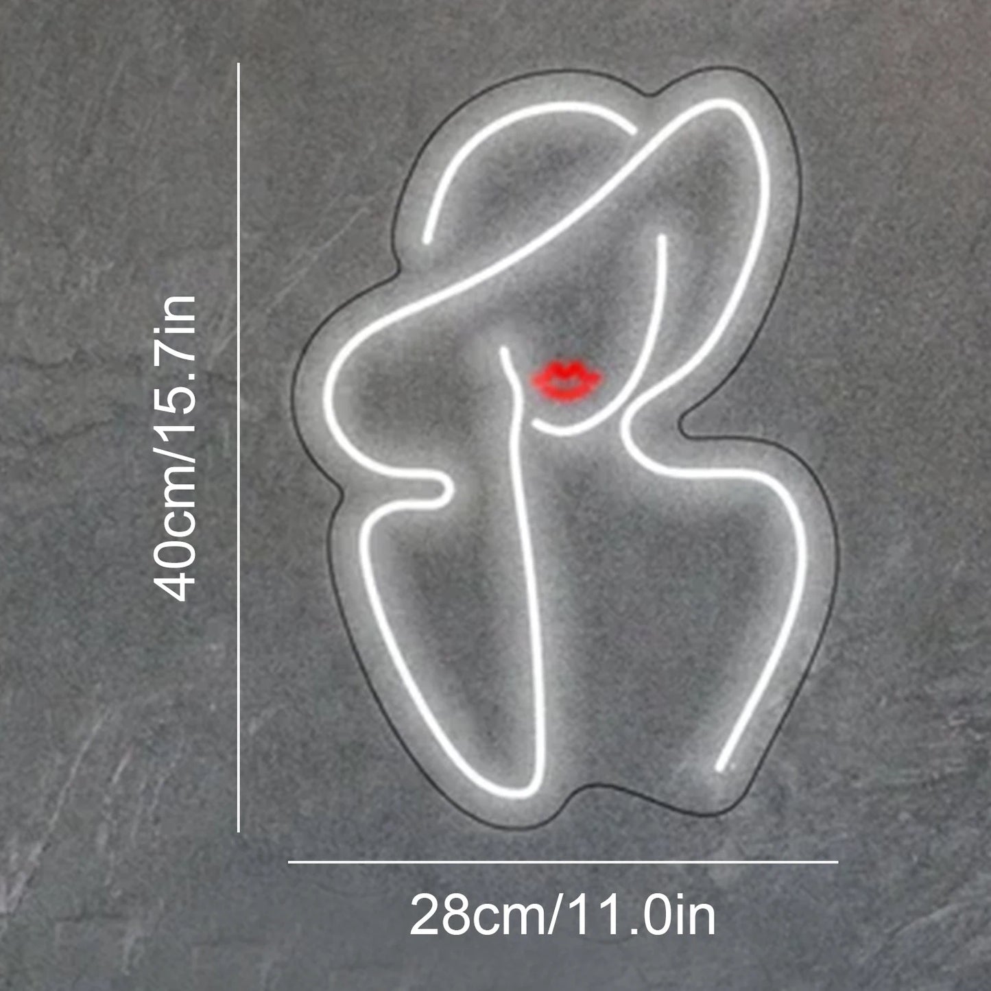 Lady 5V USB LED Neon Sign - Budgetvriendelijk