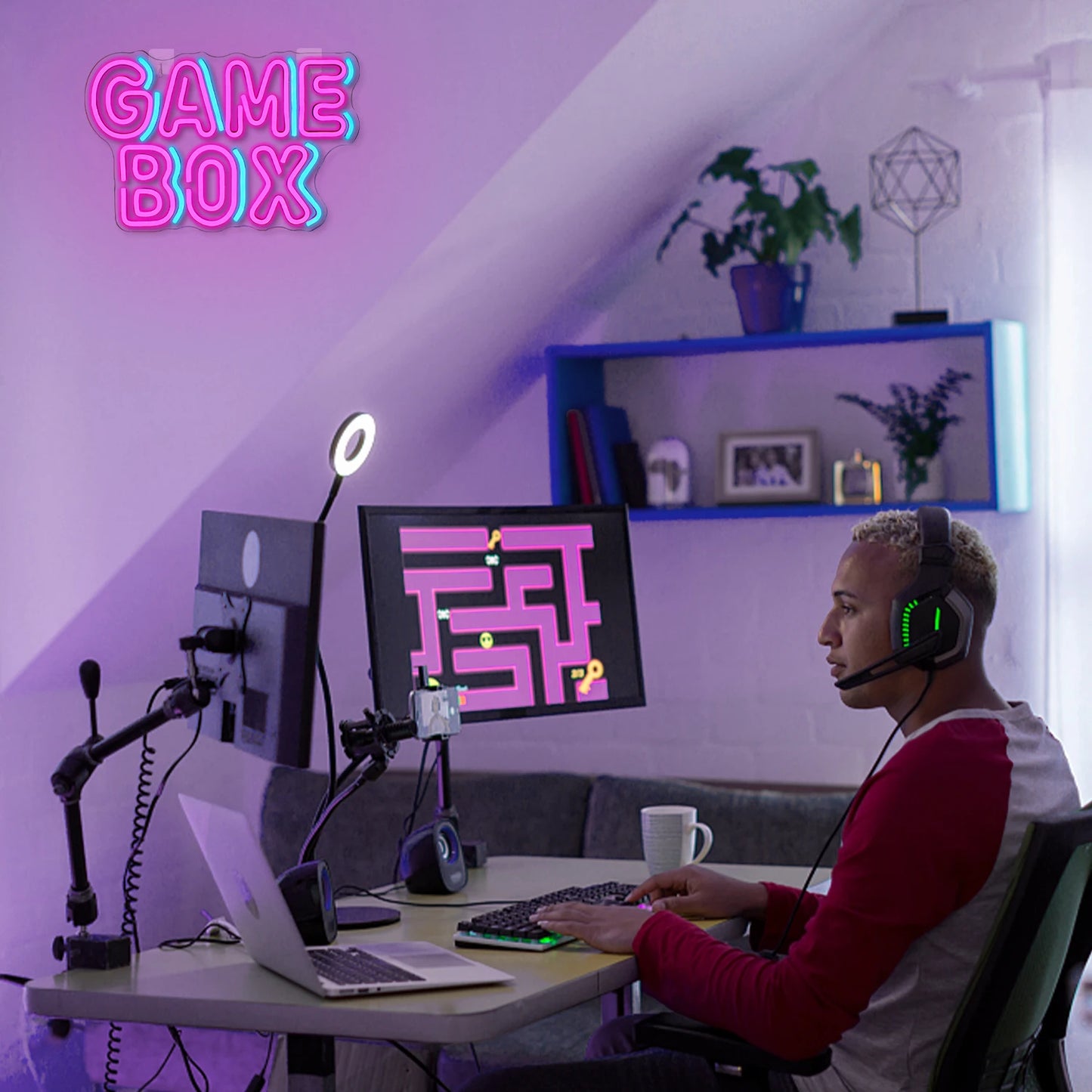Game Box 5V USB LED Neon Sign - Budgetvriendelijk