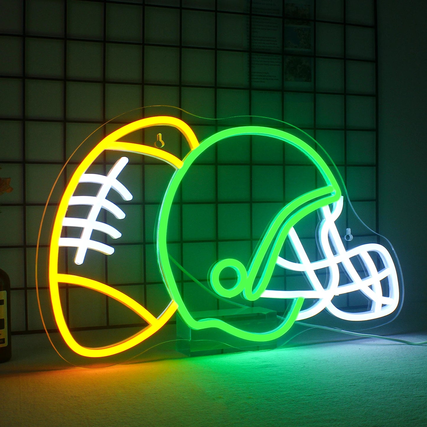 Rugbyhelm 5V USB LED Neonreclame - Budgetvriendelijk