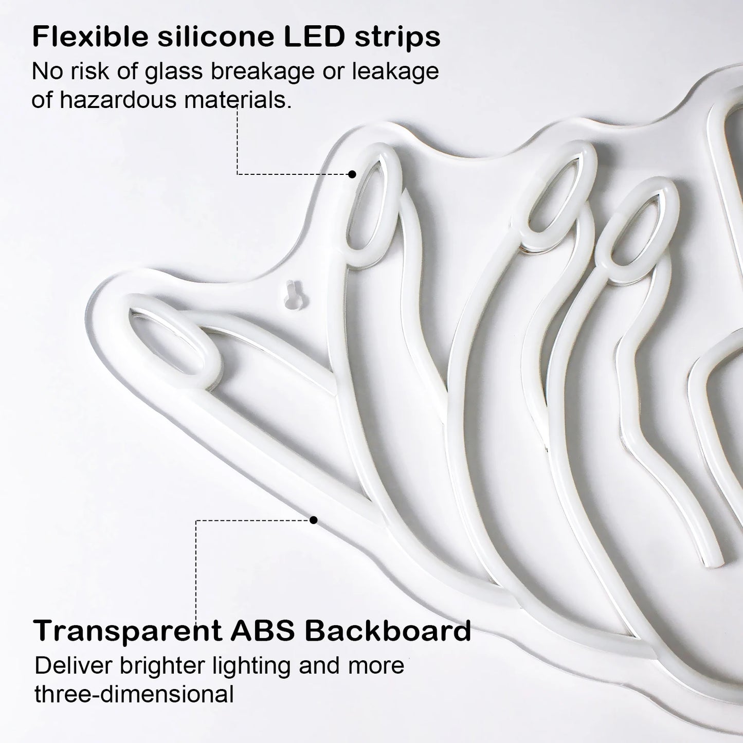 Nail 5V USB LED Neon Sign - Budgetvriendelijk