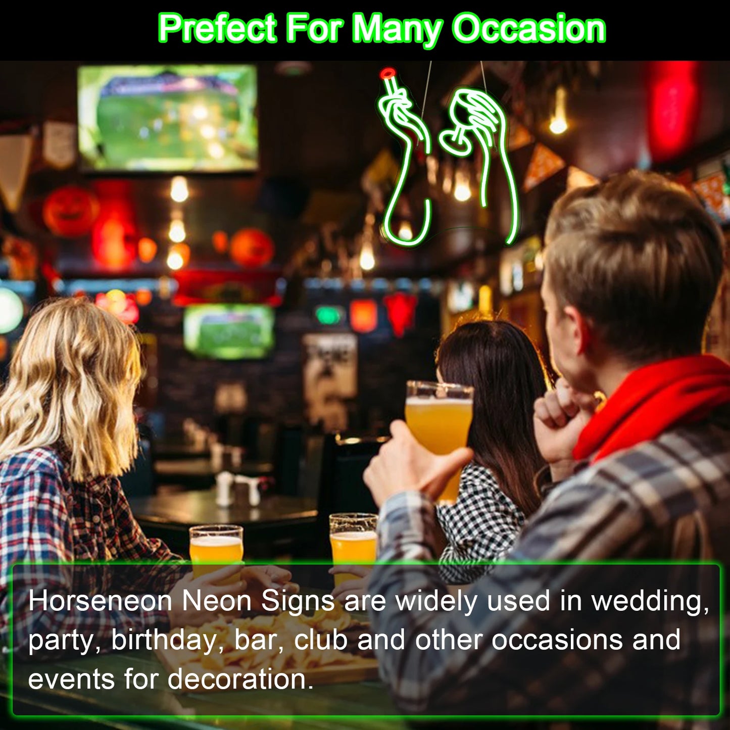 Roken en drinken 5V USB LED neonreclame - budgetvriendelijk