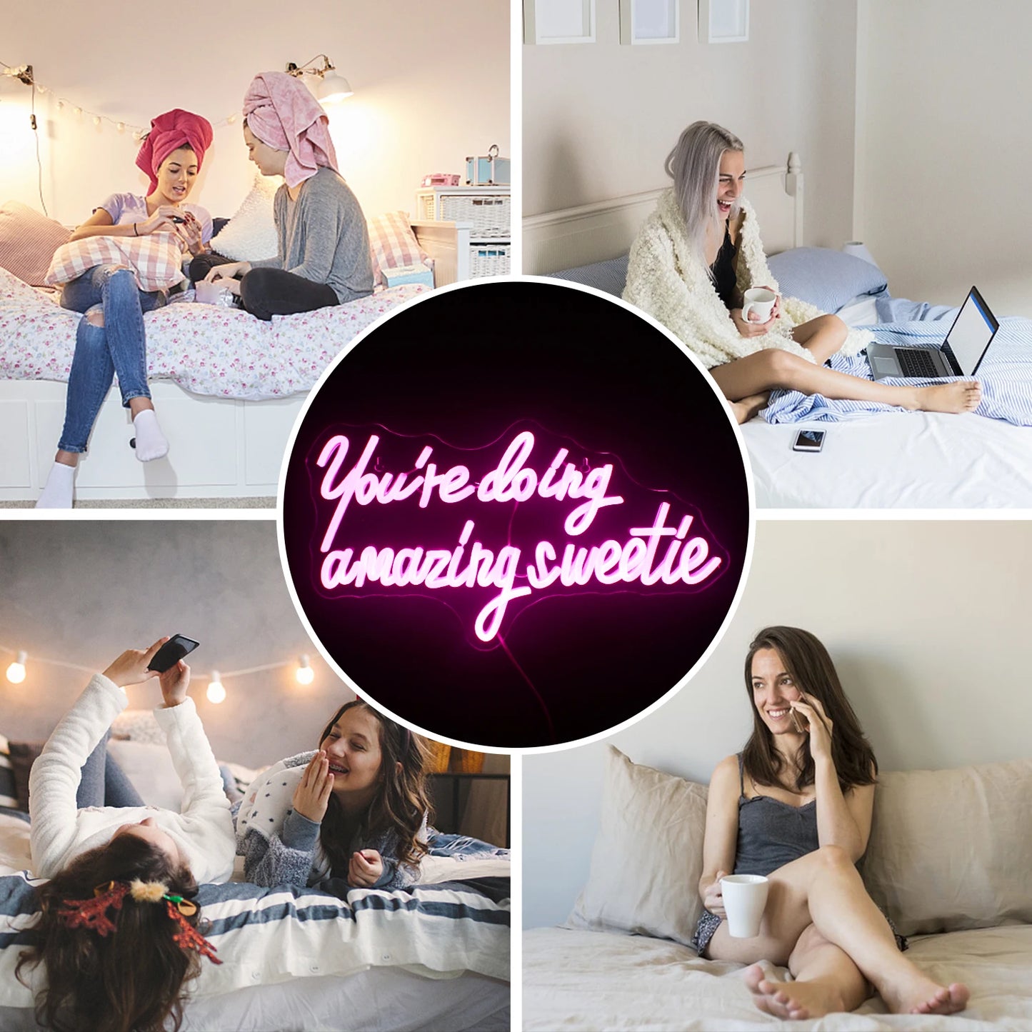 Je doet het geweldig lieverd 5V USB LED neonreclame - budgetvriendelijk