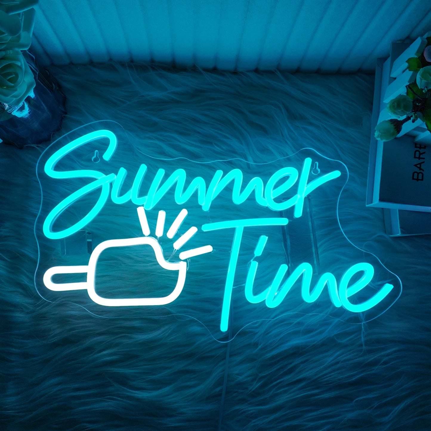 Zomertijd ijs 5V USB LED neonreclame - budgetvriendelijk