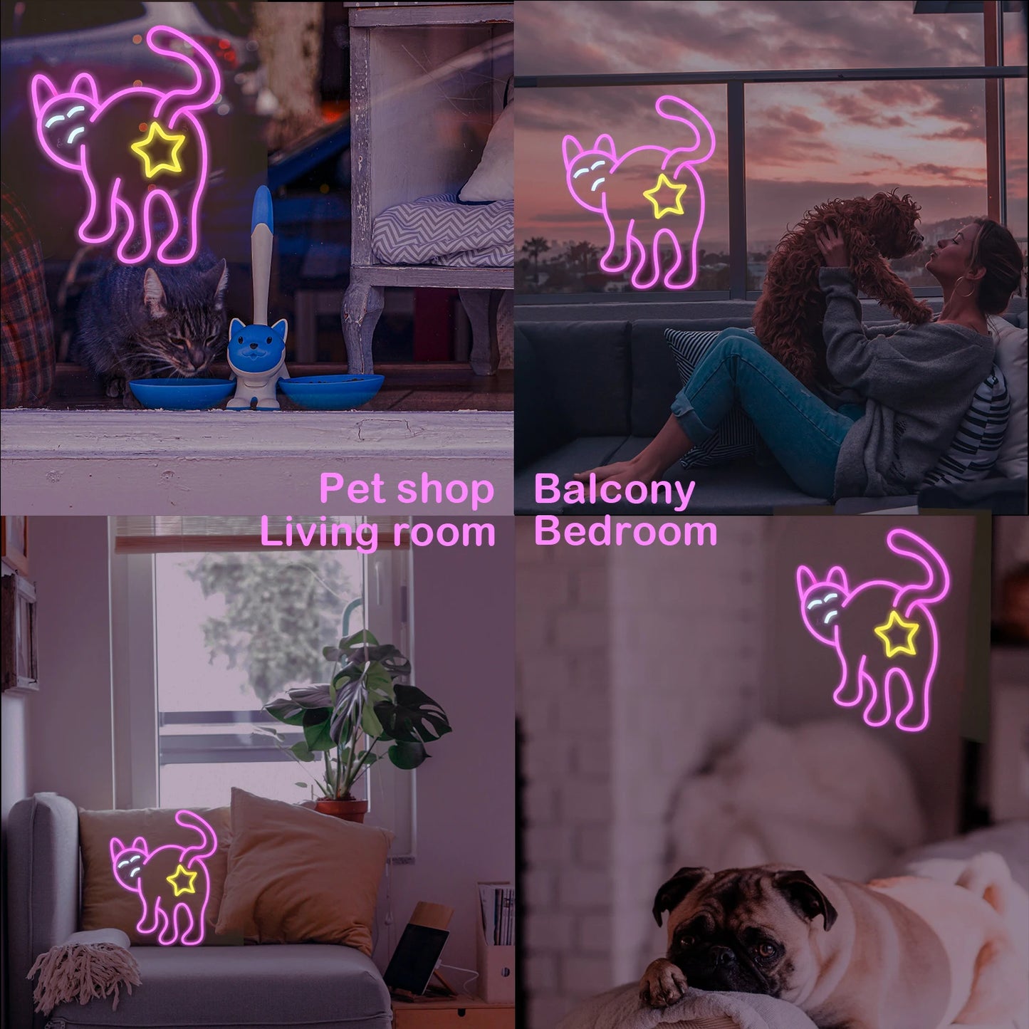 Cat 5V USB LED Neon Sign - Budgetvriendelijk