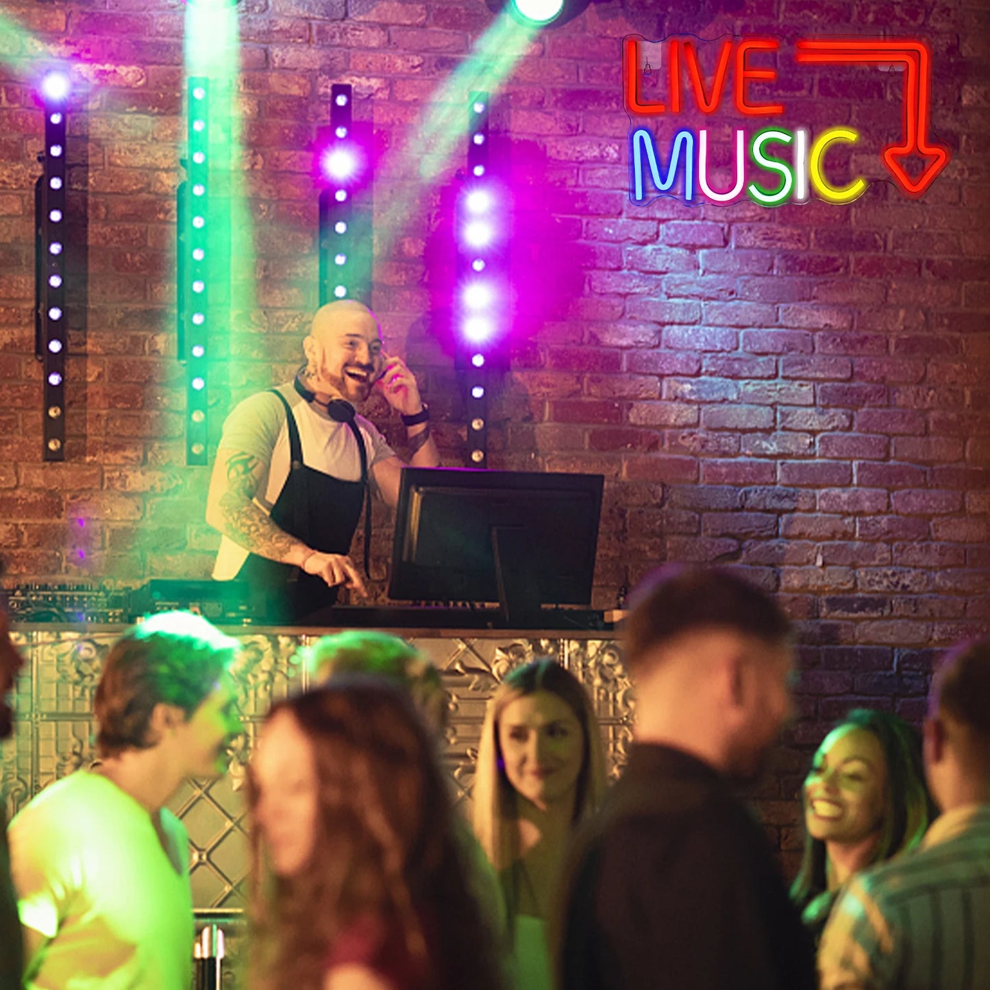 Live muziek 5V USB LED neonbord - budgetvriendelijk