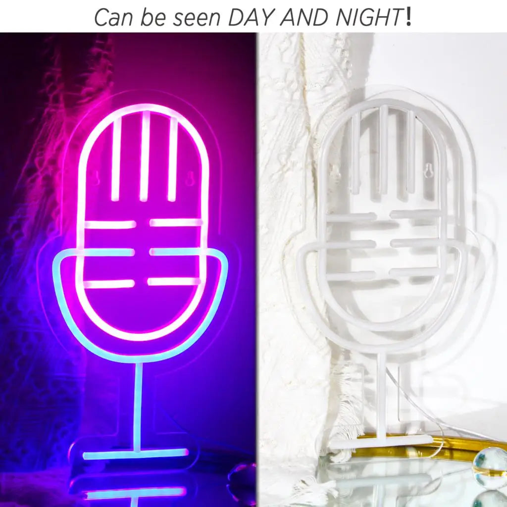 Microfoon 5V USB LED Neon Sign - Budgetvriendelijk