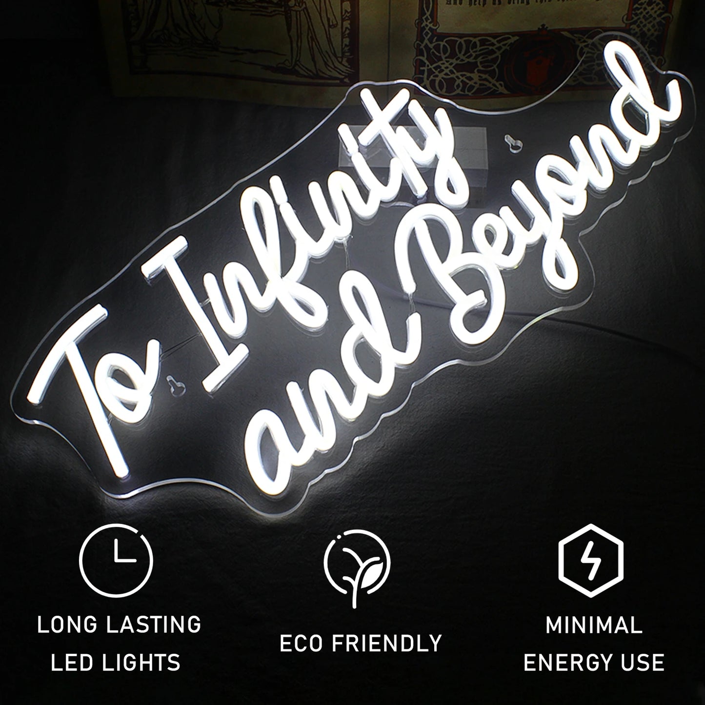To Infinity and Beyond 5V USB LED Neon Sign - Budgetvriendelijk