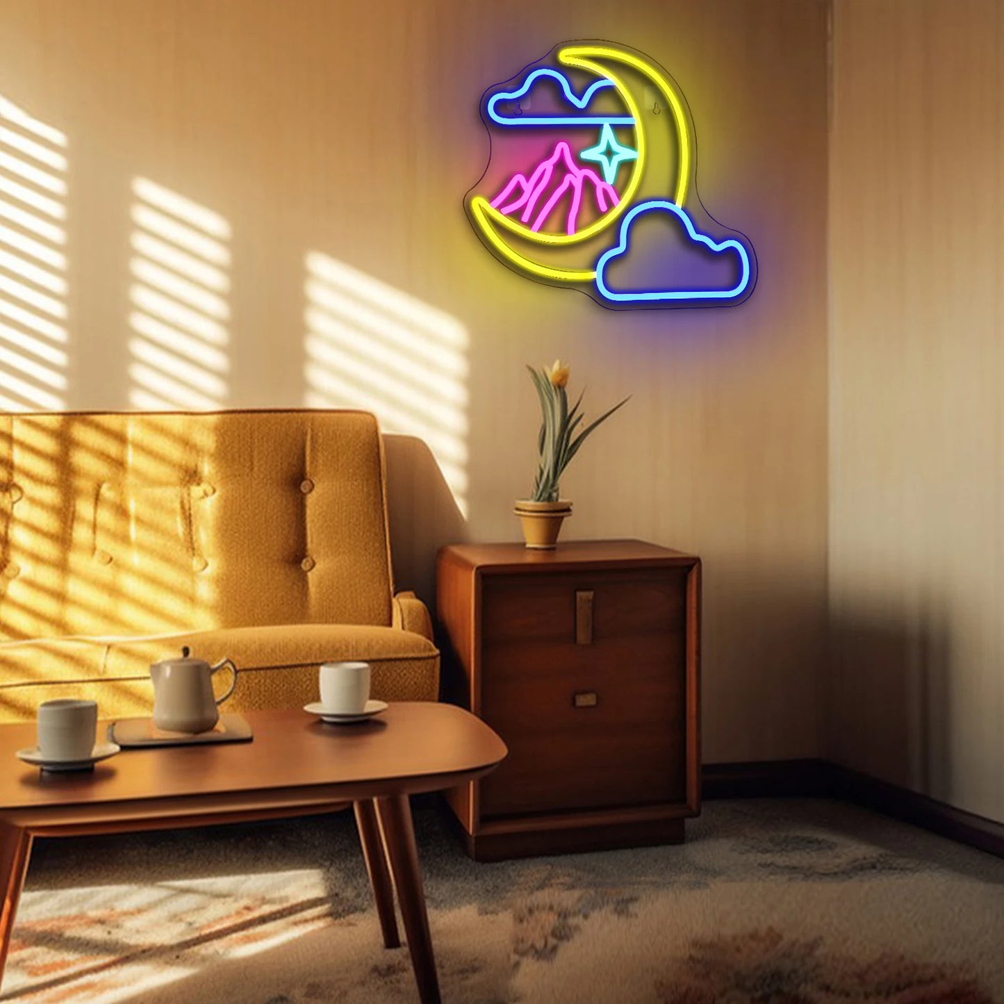 Maanwolk 5V Mini USB LED Neon Sign - Budgetvriendelijk