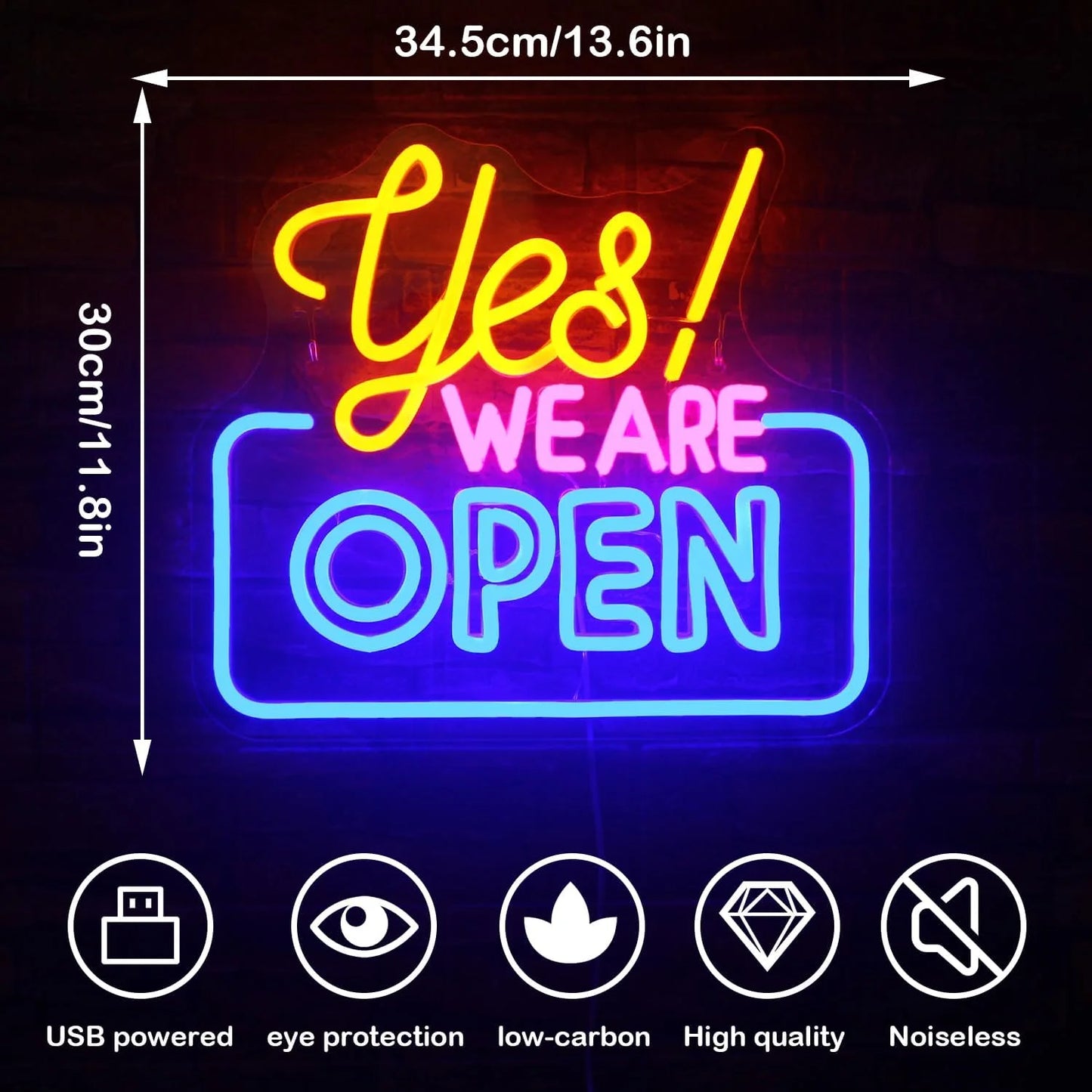 Open 5V USB LED Neon Sign - Budgetvriendelijk