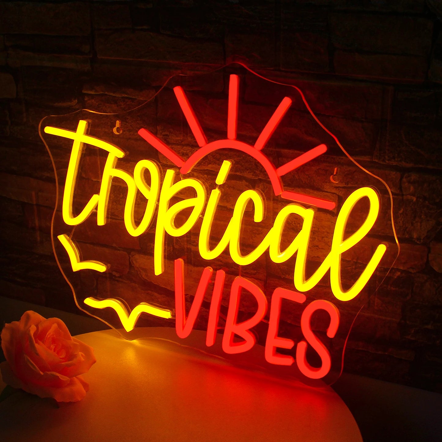Tropical Vibes 5V USB LED Neon Sign - Budgetvriendelijk