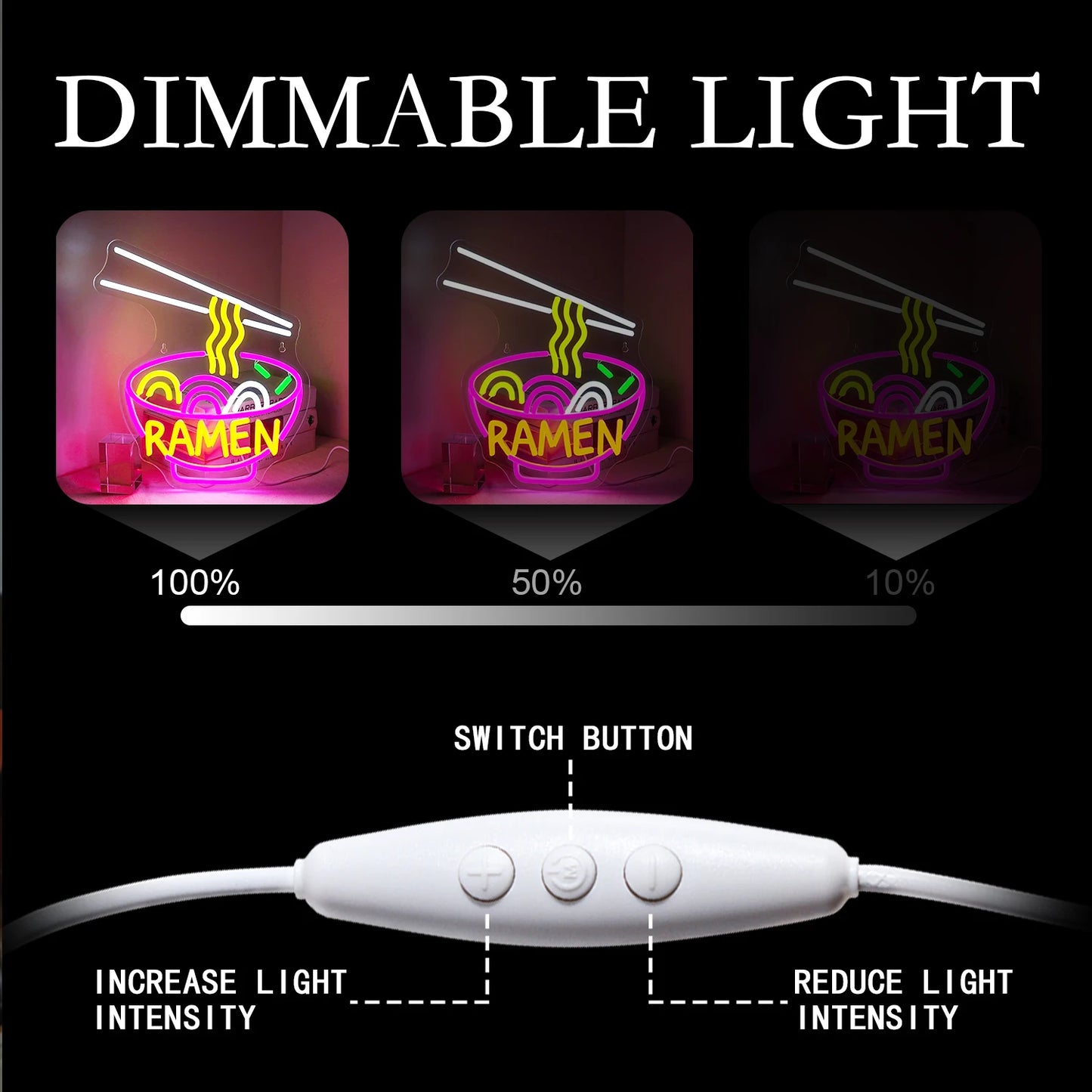 Ramen 5V USB LED Neon Sign - Budgetvriendelijk