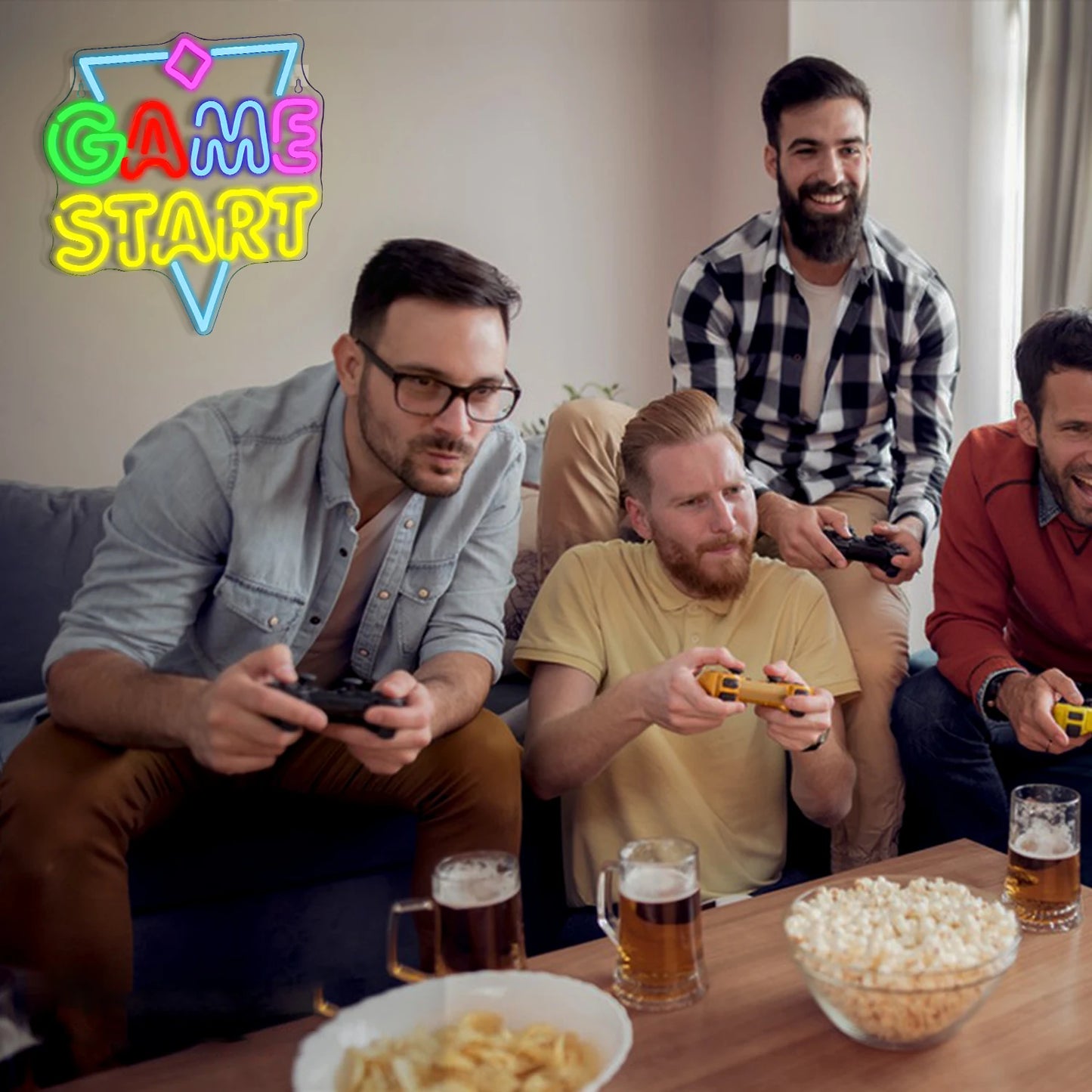 Game Start 5V USB LED Neon Sign - Budgetvriendelijk