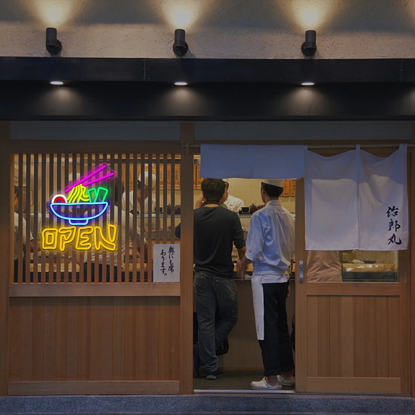 Open Ramen 5V USB LED Neon Sign - Budgetvriendelijk