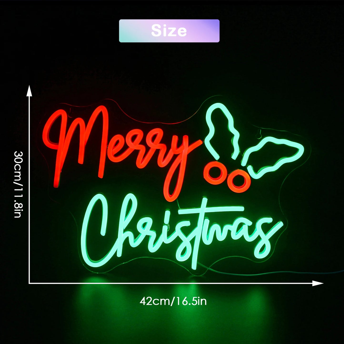 Vrolijk Kerstmis 5V USB LED Neon Sign - Budgetvriendelijk