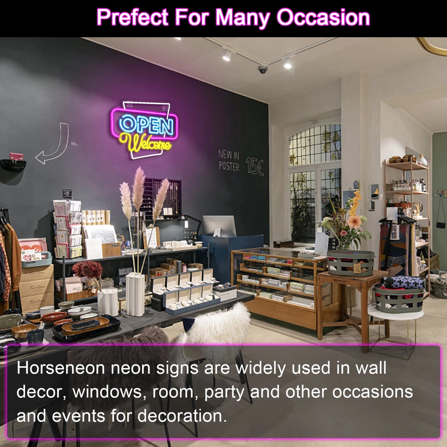 Open Welkom 5V USB LED Neon Sign - Budgetvriendelijk