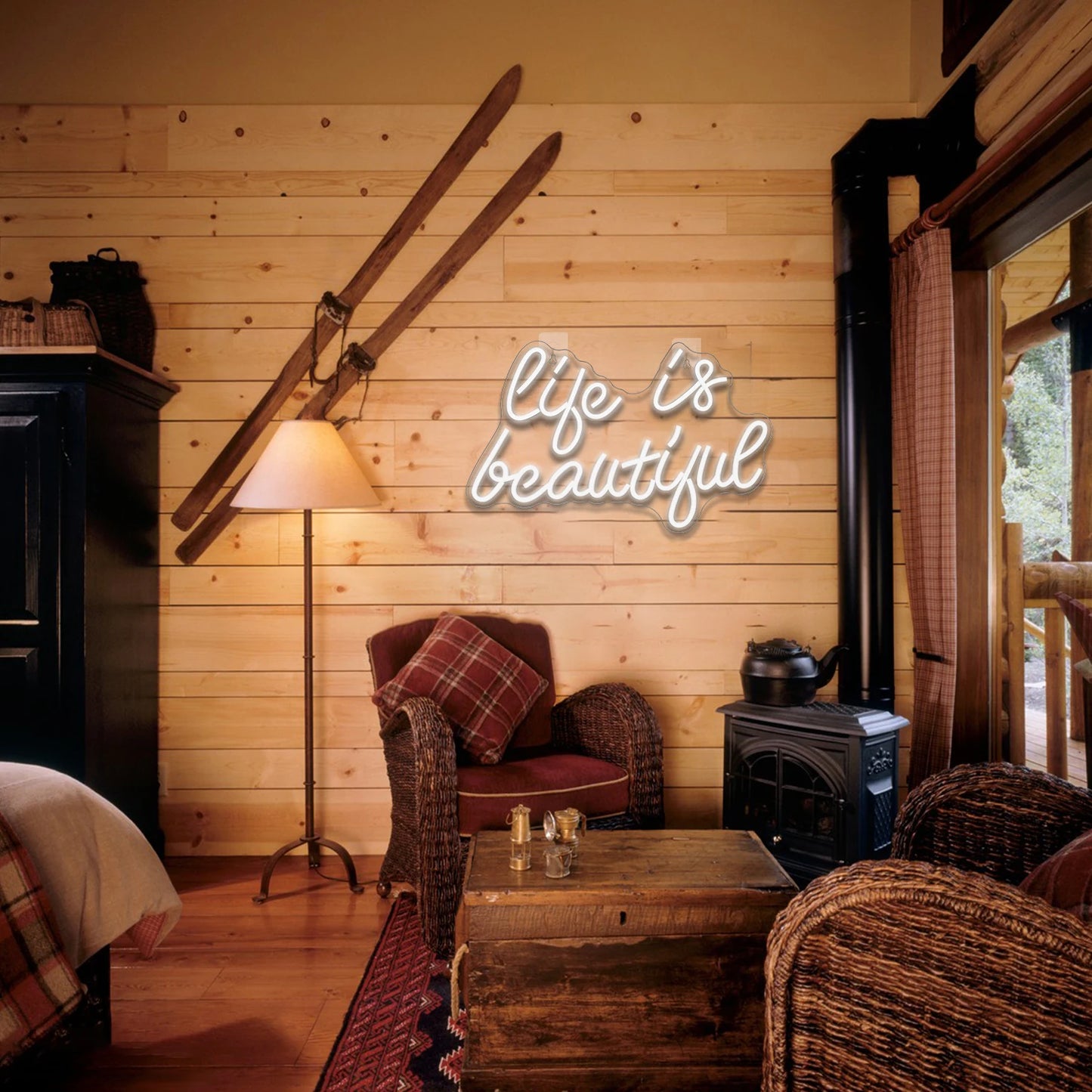 Life is Beautiful 5V USB LED Neon Sign - Budgetvriendelijk