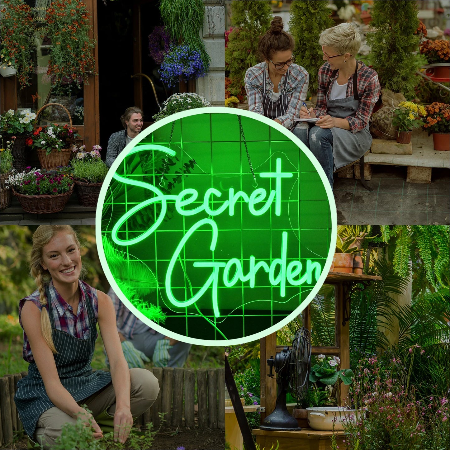 Secret Garden 5V USB LED Neon Sign - Budgetvriendelijk