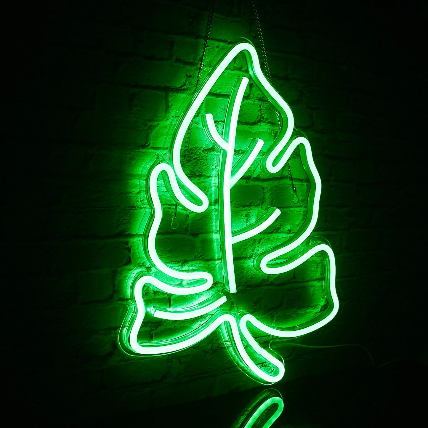Green Leaf 5V USB LED Neon Sign - Budgetvriendelijk